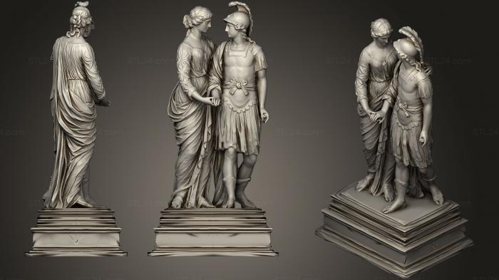 Статуи античные и исторические (Статуя 119, STKA_1570) 3D модель для ЧПУ станка